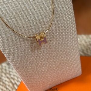 Hermes Cage Cube Necklace
